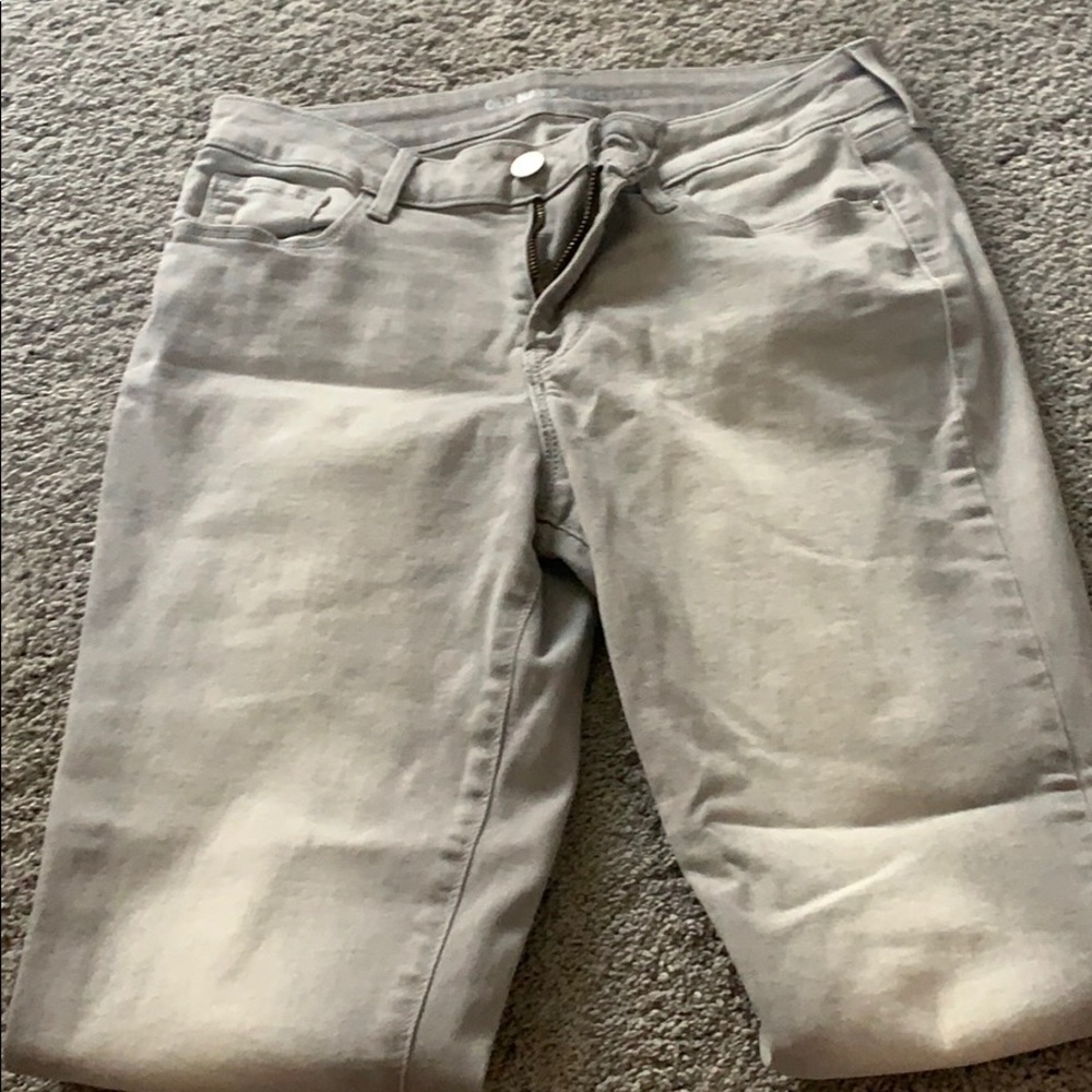 old navy rock star gray jeans